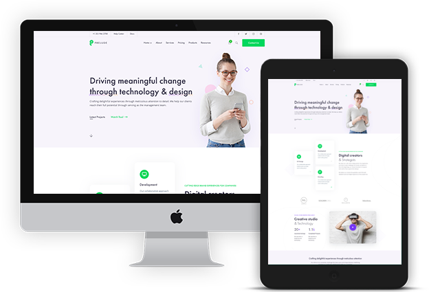 Responsive website artwork